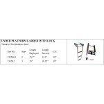 Stainless Steel Under Platform Ladder with Lock