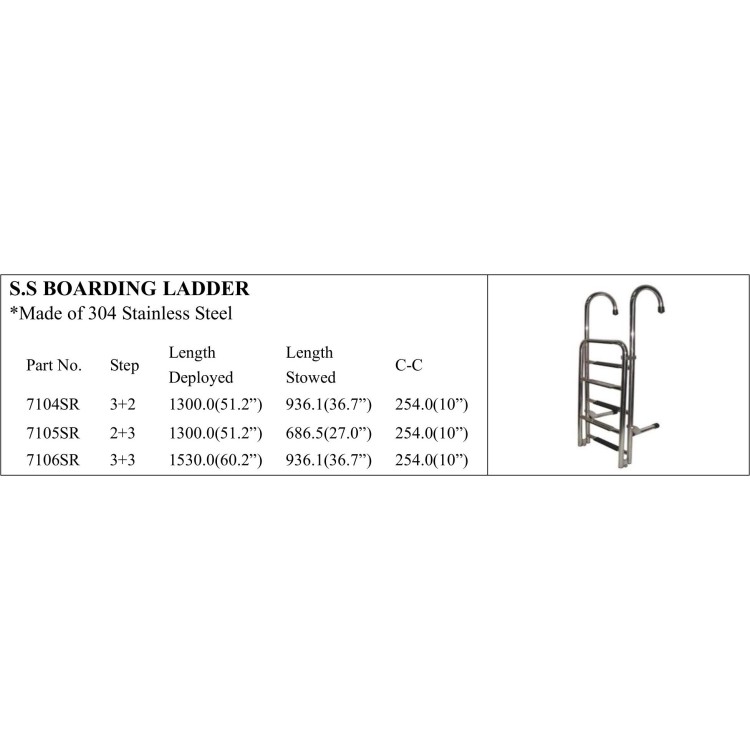 High-Quality Stainless Steel Boarding Ladder