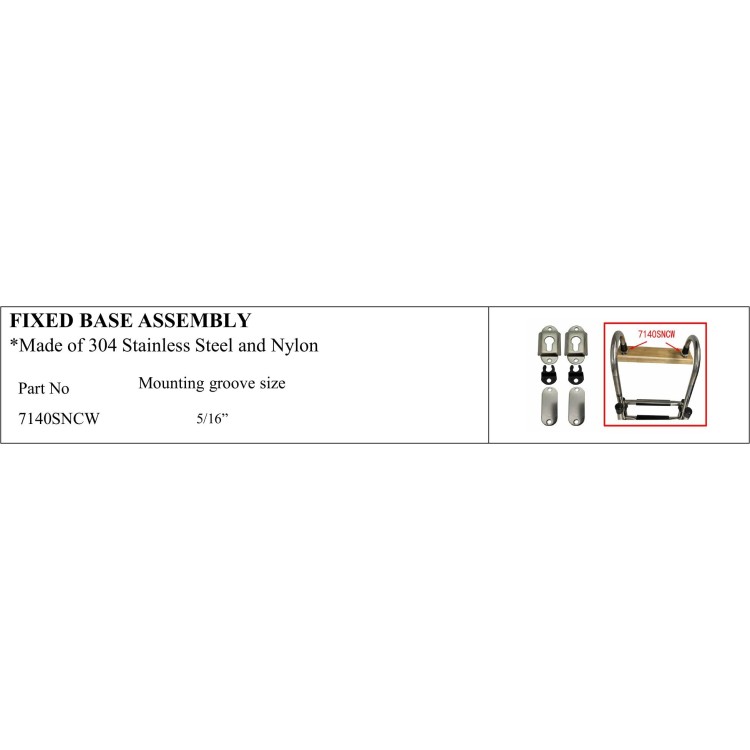Fixed Base Assembly for Marine Use