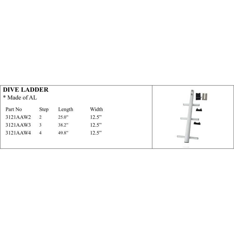 Dive Ladder made of AL, various lengths available