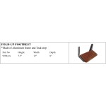 Fold-up Footrest with Aluminum Frame and Teak Step