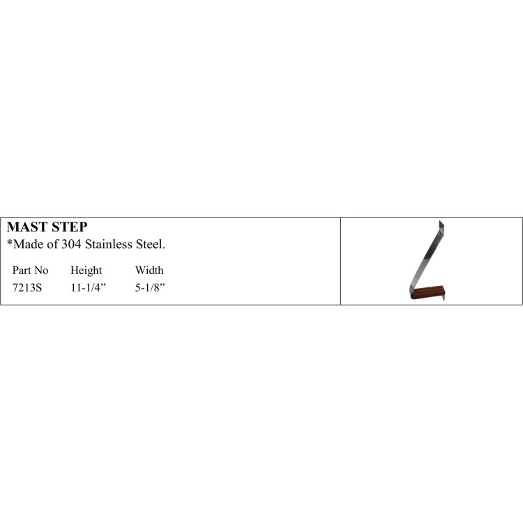 Mast Step - 304 Stainless Steel, Marine Quality