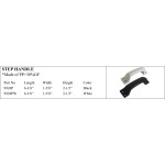 Durable Black and White Step Handles for Marine Use
