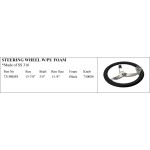 Steering Wheel W/PU Foam - SS316, Black