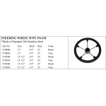 Stamped Stainless Steel Steering Wheel with PU Foam