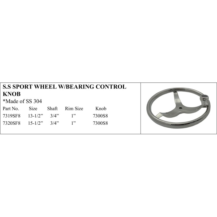 S.S. Sport Wheel with Bearing Control Knob