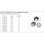 S.S. Nut with Plastic Nut Cover and Washer