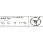 S.S. Sport Wheel with Finger Grips and Control Knob