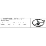 S.S. Sport Wheel & Control Knob - Marine Quality