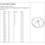 S.S. Sail-boat Wheel - Stainless Steel Rim