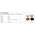 Cap for Wheel - Bakelite, Teak, 316 Stainless Steel