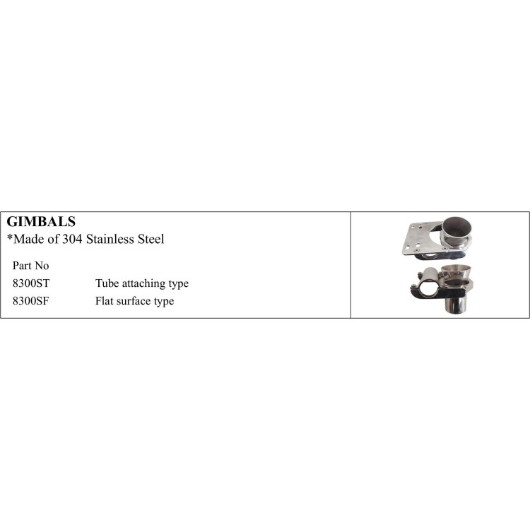 Durable Stainless Steel Gimbals for Marine Use