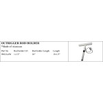 Aluminum Outrigger Rod Holder for Marine Use