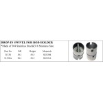 Drop-in Swivel for Rod Holder - Stainless Steel