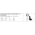 Nylon Flush Mount Rod Holder with UV Resistant #316 Cap