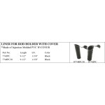 Liner for Rod Holder with Cover - Black PVC