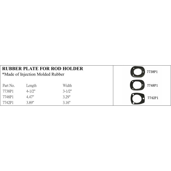 High-quality Rubber Plate for Rod Holders