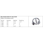 Transom Mount Ski Tow in 304 Stainless Steel