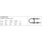 304 Stainless Steel Bow Eye for Marine Use