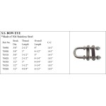 S.S. Bow Eye crafted from 304 Stainless Steel