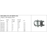 Stainless Steel Welding Plate Bow Eye