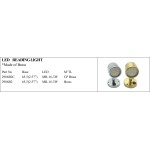 LED Reading Light in Durable Brass Finish