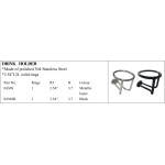 Polished Stainless Steel Drink Holder for Marine Use