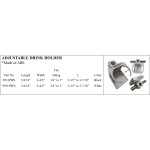Durable Adjustable Drink Holder available in black and white