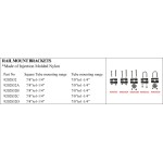 Durable Nylon Rail Mount Brackets for Marine Use