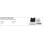 Rail Mount Brackets - Nylon 9203S, fits 7/8"-1" tubing