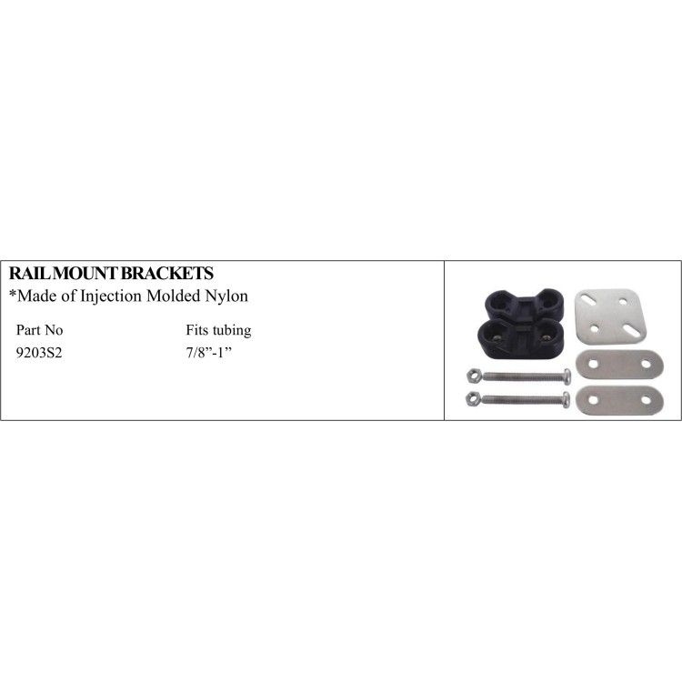 Rail Mount Brackets - Durable Nylon Construction