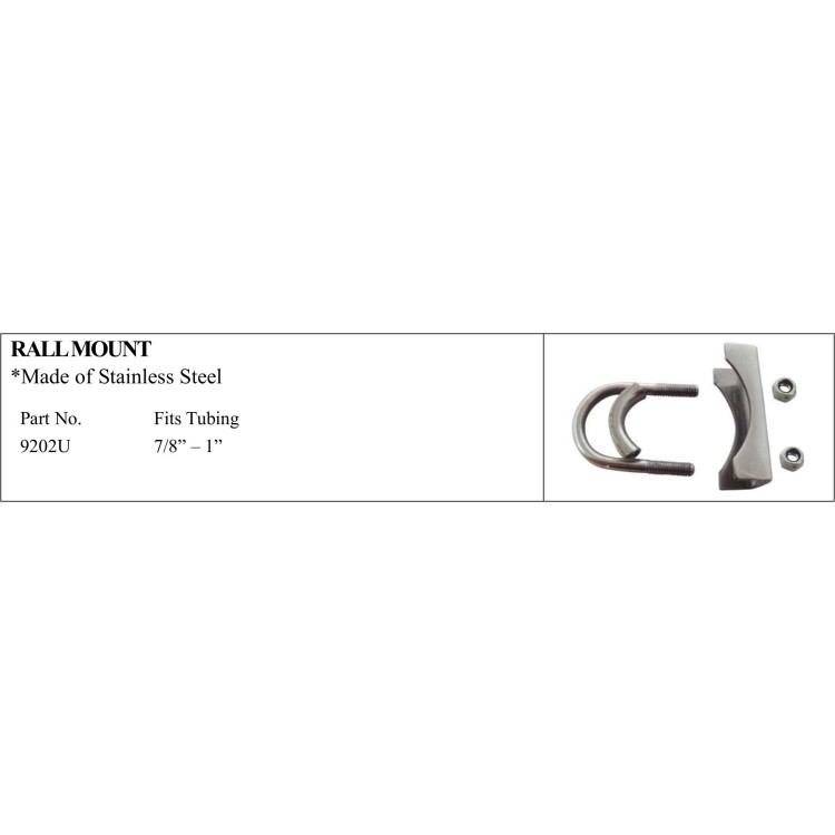 Stainless Steel Rail Mount for Marine Applications