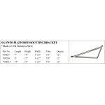 S.S. Swim Platform Mounting Bracket in Stainless Steel