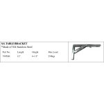 S.S. Table Bracket, 304 Stainless Steel, 250kgs