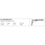 304 Stainless Steel Table Bracket, Max Load 150kgs