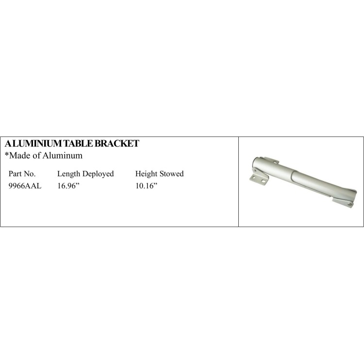 Durable Aluminium Table Bracket for Marine Use