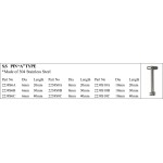 S.S. Pin“a”type - Stainless Steel, Various Sizes