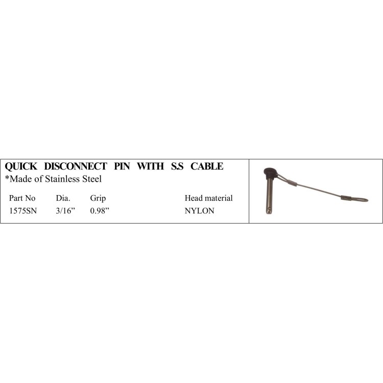 Quick Disconnect Pin with Stainless Steel Material