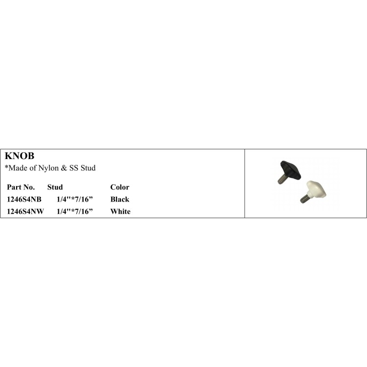 Nylon and SS Stud Knob for Marine Use