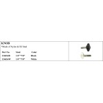 Nylon & SS Stud Knob for Marine Use, Black & White