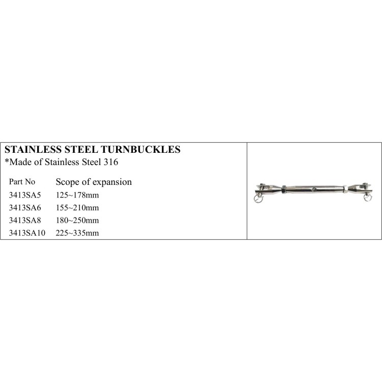 High-quality Stainless Steel 316 Turnbuckles