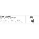 Stamped 304 Stainless Steel Hammock Hooks