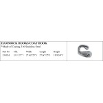 316 Stainless Steel Hammock & Coat Hook