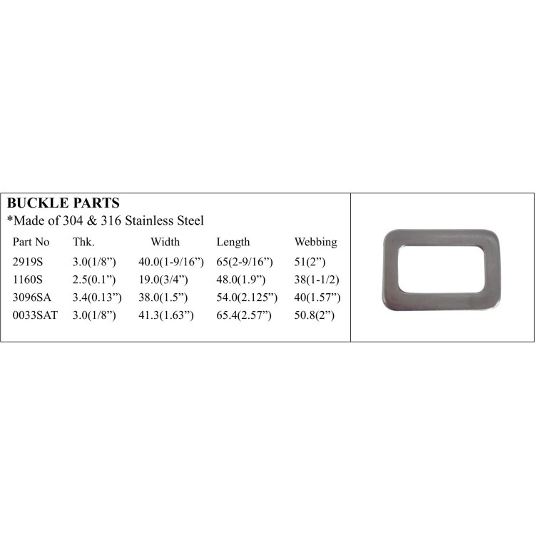 High-Quality Stainless Steel Buckle Parts