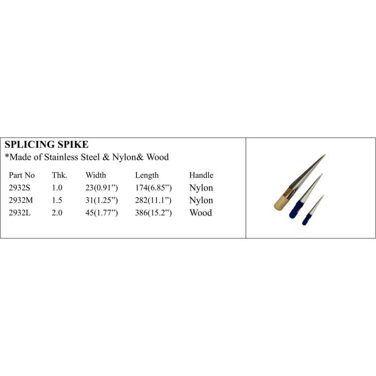 Splicing Spike - Stainless Steel, Nylon & Wood