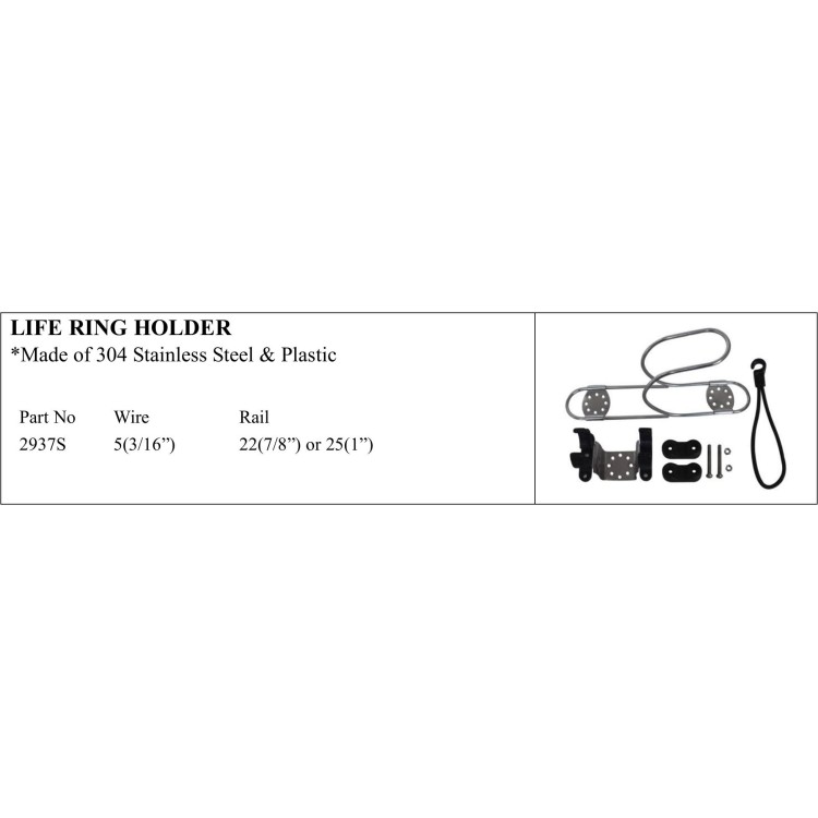 Stainless Steel Life Ring Holder for Marine Use