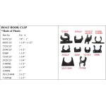 Boat Hook Clip - Plastic, Various Sizes