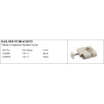 Rail Mount Brackets in Black/White for 7/8”-1” Tubing