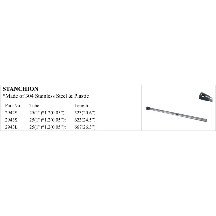 Durable Stainless Steel Stanchion