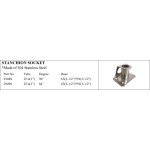 Stanchion Socket - 304 Stainless Steel for Marine Use